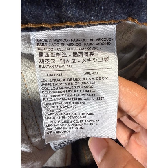 Men's Levi Strauss & Co W36 L30 Denim Riveted Jeans New Without Tags - Picture 3 of 10